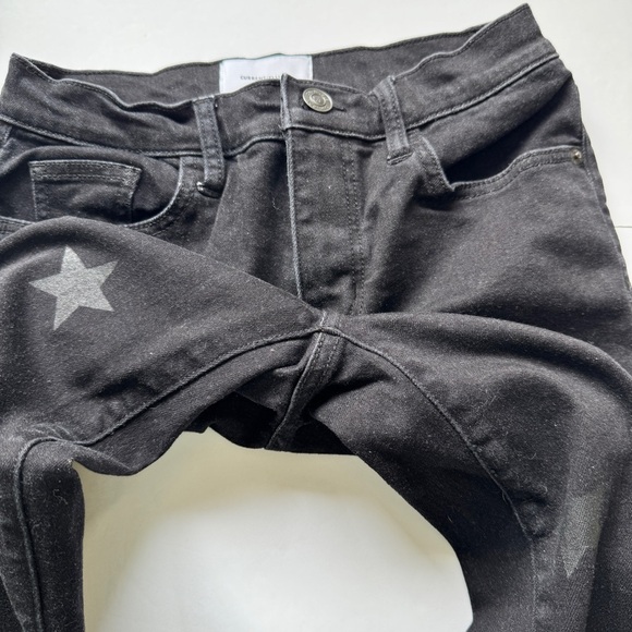 Current Elliott High Waist Vineland Star Black Gray Skinny Jeans Denim Sz 26 - Picture 12 of 16